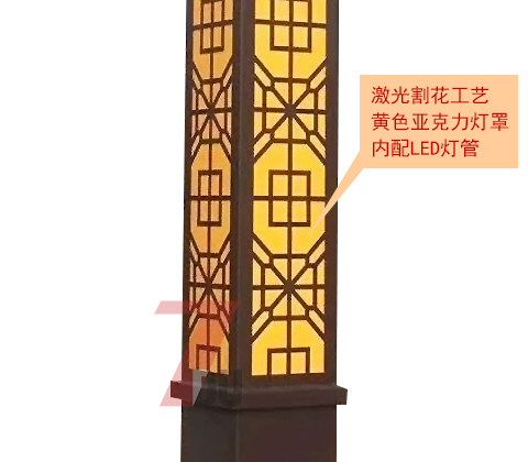(QDJGDZ-012)3.5米广场镂空91视频成人官网柱细节展示2