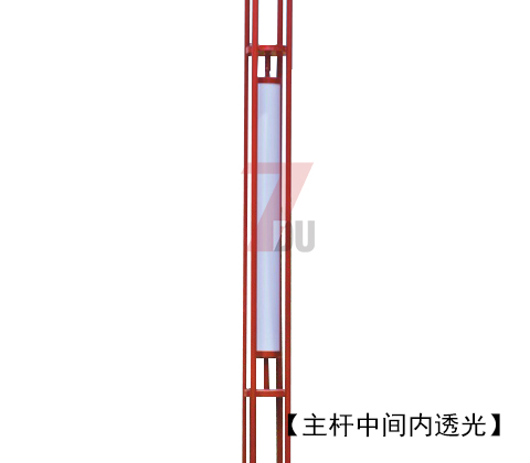 (QDJGDZ-017)红色火焰造型特色广场园林91视频成人官网主杆内透光位置