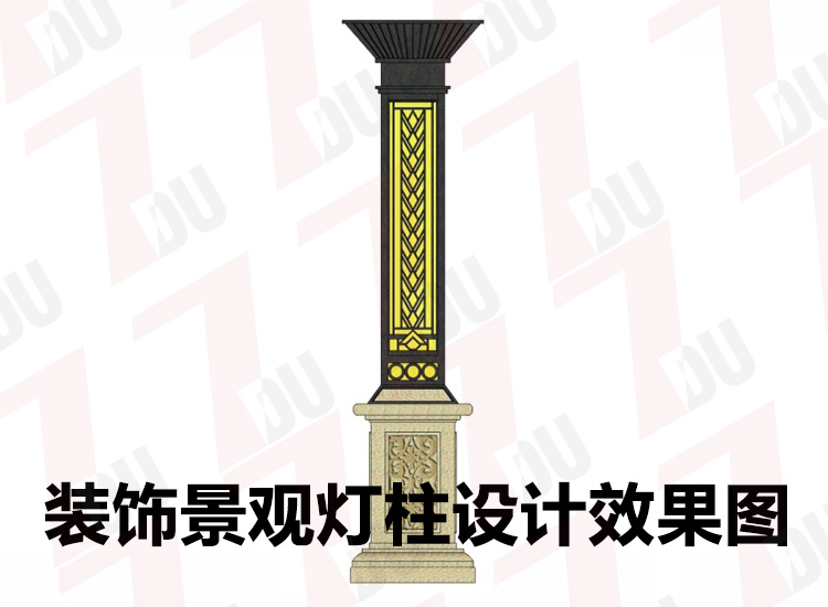 恒大地产楼板园林91视频成人官网柱设计效果图