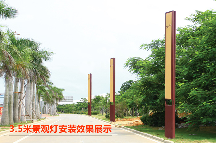 QDJGDZ-034特色新中式仿云石庭院91视频成人官网柱安装效果图